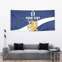 Custom Finland Football We are Champions Tapestry Huuhkajat with Finnish Folk Paterns