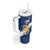 Custom Finland Football We are Champions Tumbler With Handle Huuhkajat with Finnish Folk Paterns