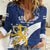 Custom Finland Football We are Champions Women Casual Shirt Huuhkajat with Finnish Folk Paterns