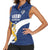Custom Finland Football We are Champions Women Sleeveless Polo Shirt Huuhkajat with Finnish Folk Paterns