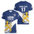 Custom Finland Football We are Champions Women V-Neck T-Shirt Huuhkajat with Finnish Folk Paterns