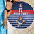 Custom France Football Beach Blanket Blue Gallic Rooster Mascot