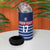 Custom France Football 4 in 1 Can Cooler Tumbler Blue Gallic Rooster Mascot
