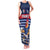 Custom France Football Family Matching Tank Maxi Dress and Hawaiian Shirt Blue Gallic Rooster Mascot