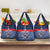 Custom France Football Grocery Bag Blue Gallic Rooster Mascot