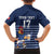 Custom France Football Kid Hawaiian Shirt Blue Gallic Rooster Mascot
