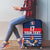 Custom France Football Luggage Cover Blue Gallic Rooster Mascot