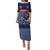 Custom France Football Puletasi Blue Gallic Rooster Mascot