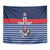 Custom France Football Tapestry Blue Gallic Rooster Mascot
