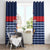 Custom France Football Window Curtain Blue Gallic Rooster Mascot