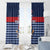 Custom France Football Window Curtain Blue Gallic Rooster Mascot