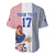 Custom France Football Baseball Jersey White Gallic Rooster Mascot