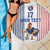 Custom France Football Beach Blanket White Gallic Rooster Mascot