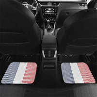 Custom France Football Car Mats White Gallic Rooster Mascot