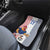 Custom France Football Car Mats White Gallic Rooster Mascot