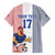 Custom France Football Family Matching Summer Maxi Dress and Hawaiian Shirt White Gallic Rooster Mascot