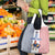 Custom France Football Grocery Bag White Gallic Rooster Mascot