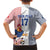 Custom France Football Kid Hawaiian Shirt White Gallic Rooster Mascot