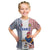 Custom France Football Kid T Shirt White Gallic Rooster Mascot