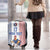 Custom France Football Luggage Cover White Gallic Rooster Mascot