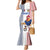 Custom France Football Mermaid Dress White Gallic Rooster Mascot