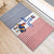 Custom France Football Rubber Doormat White Gallic Rooster Mascot
