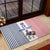Custom France Football Rubber Doormat White Gallic Rooster Mascot