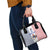 Custom France Football Shoulder Handbag White Gallic Rooster Mascot