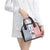 Custom France Football Shoulder Handbag White Gallic Rooster Mascot
