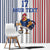 Custom France Football Window Curtain White Gallic Rooster Mascot