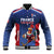France Rugby Custom Baseball Jacket Come on Les Bleus Blue Style
