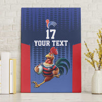 France Rugby Custom Canvas Wall Art Come on Les Bleus Blue Style