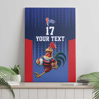 France Rugby Custom Canvas Wall Art Come on Les Bleus Blue Style