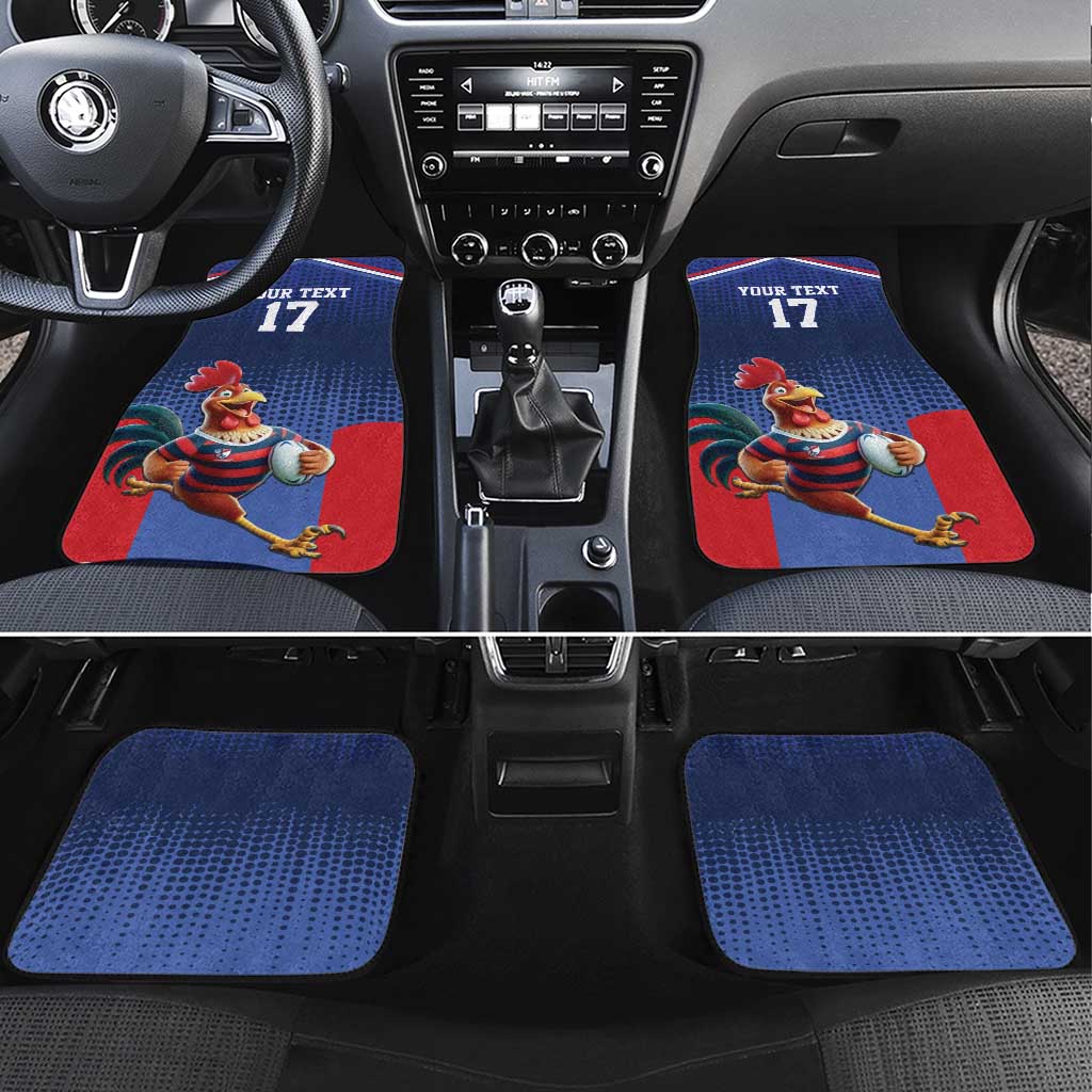 France Rugby Custom Car Mats Come on Les Bleus Blue Style