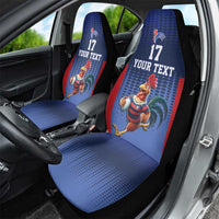 France Rugby Custom Car Seat Cover Come on Les Bleus Blue Style