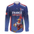 France Rugby Custom Family Matching Mermaid Dress and Hawaiian Shirt Come on Les Bleus Blue Style