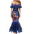 France Rugby Custom Family Matching Mermaid Dress and Hawaiian Shirt Come on Les Bleus Blue Style
