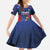 France Rugby Custom Family Matching Puletasi and Hawaiian Shirt Come on Les Bleus Blue Style
