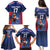 France Rugby Custom Family Matching Puletasi and Hawaiian Shirt Come on Les Bleus Blue Style
