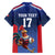 France Rugby Custom Family Matching Short Sleeve Bodycon Dress and Hawaiian Shirt Come on Les Bleus Blue Style