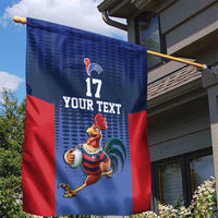 France Rugby Custom Garden Flag Come on Les Bleus Blue Style