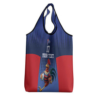 France Rugby Custom Grocery Bag Come on Les Bleus Blue Style