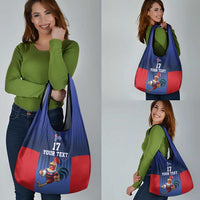 France Rugby Custom Grocery Bag Come on Les Bleus Blue Style