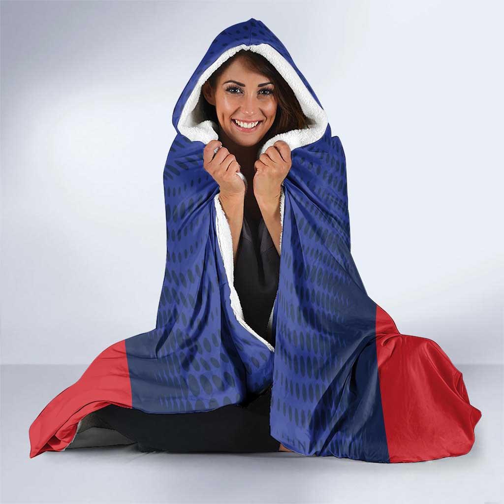 France Rugby Custom Hooded Blanket Come on Les Bleus Blue Style