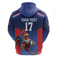 France Rugby Custom Hoodie Come on Les Bleus Blue Style