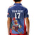France Rugby Custom Kid Polo Shirt Come on Les Bleus Blue Style