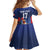 France Rugby Custom Kid Short Sleeve Dress Come on Les Bleus Blue Style