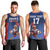 France Rugby Custom Men Tank Top Come on Les Bleus Blue Style