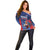 France Rugby Custom Off Shoulder Sweater Come on Les Bleus Blue Style