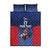 France Rugby Custom Quilt Bed Set Come on Les Bleus Blue Style